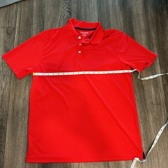 Men's Amazon Essentials Red Polo Top Size Medium - Picture 6 of 11